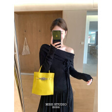 26春夏新款头层进口togo牛皮迷你超薄凯莉信封手提包配肩带