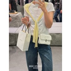 MBH头层牛皮小方包信封包韩国小众锁扣真皮单肩斜挎包