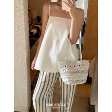批发【MBH】小众高级感蜡绳手工编织水桶包度假风镂空单肩包