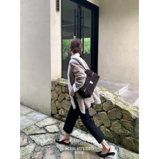 批发【MBH】韩代<b class='q'>复古</b>麂皮翻盖锁扣托特包大容量通勤单肩包