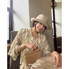 批发秋上新！【MBH】麂皮小香风链条盒子包气质简约斜挎手提包(配链条