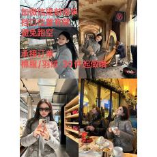 批发早安樊樊「m*nc1er羊毛呢羽<b class='q'>绒</b>服」老钱呢料系带90白鸭<b class='q'>绒</b>保暖外套