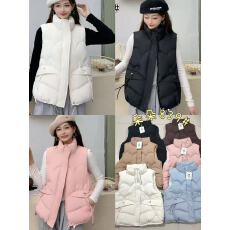 批发马夹背心棉马甲外套女秋<b class='q'>冬</b>新款时尚短款外穿加厚立领无袖