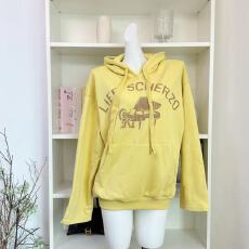 批发区区欧阳连帽磨毛卫衣外套女冬季美式复古宽松慵懒风印花长袖上衣