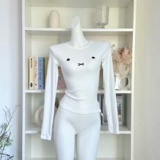 批发你家辣辣halo lala【米菲小兔】加绒长袖<b class='q'>t</b><b class='q'>恤</b><b class='q'>女</b>新款内搭修身打底衫