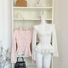 批发莉摩Bobon21 奶油霜雪 毛绒花边蕾丝毛呢裙<b class='q'>裤</b>B2434