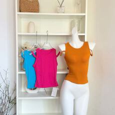 批发JMSHOP 辣妹期刊 纯欲性感吊带背心小心机设计感弹力坑条针织上衣