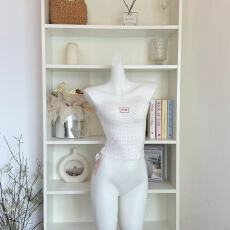 批发JMSHOP Miu系热恋1.0 纯欲修身抹胸上衣女仿亚麻坎肩针织小外套