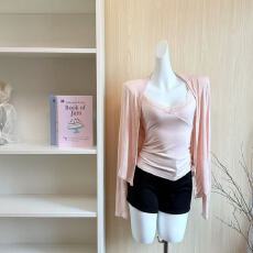 批发Yookson 奶油Ballet 91天丝面料柔软自带凉感<b class='q'>蕾丝</b>花边修身吊带