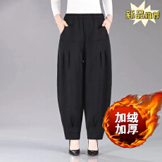 批发秋冬妈妈装裤子女大码灯笼裤中年女300斤宽松休闲裤<b class='q'>中老年</b>女裤厚