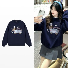 批发实拍大码女装加绒情侣<b class='q'>卫衣</b>男<b class='q'>潮牌</b>设计感秋冬新款纯色宽松保暖上衣