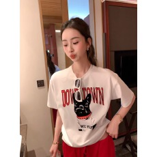 批发21支纯棉-210克100%棉 2026年春夏装短袖<b class='q'>T</b><b class='q'>恤</b>女韩版<b class='q'>印花</b>