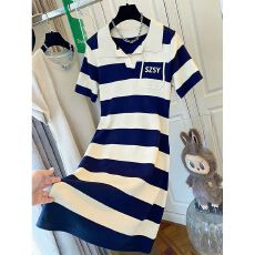 批发实拍  抖音质量连衣裙爆款polo衫短袖<b class='q'>中长款</b><b class='q'>针织衫</b>女