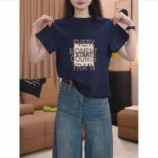 批发2026新款正肩纯棉圆领短袖t恤女时尚百搭内搭打底衫上衣春夏秋季