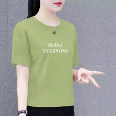 批发2026夏季新大码女士<b class='q'>t</b><b class='q'>恤</b>短袖百搭宽松韩版中年显瘦胖<b class='q'>妈妈</b>遮肚上衣