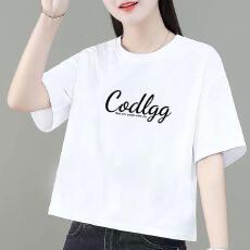 批发纯棉短款短袖t恤夏季2026小个子宽松显瘦半袖时尚上衣妈妈<b class='q'>中老年</b>