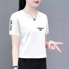 批发2026中老年夏季新款休闲百搭气质时尚印花女装欧货大码版女上衣潮