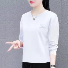 批发纯棉长袖t恤女2026新款减龄秋衣洋气大方上衣中老年妈妈装<b class='q'>打底</b>衫