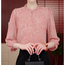 2026新款法式衬衫女士气质时尚休闲洋气减龄百搭七分袖上衣