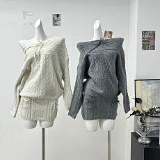 批发银河万岁“小鹿”云朵羊毛好比例毛衣随心配毛衣<b class='q'>短裤</b>半裙套装