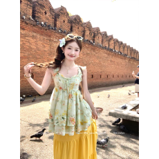 批发海棠花颂 <b class='q'>清新</b>淡雅天丝印花上衣