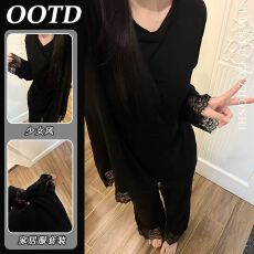 批发<b class='q'>睡衣</b>女春秋款2024新款高级感可外穿家居服秋冬纯欲