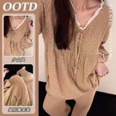 批发仿棉 秋季新款<b class='q'>睡衣</b>款碎花甜美风<b class='q'>短袖</b>短裤长裤时尚家居服