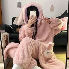 批发秋冬睡袍女长毛绒加厚加绒浴袍<b class='q'>睡衣</b>卡通少女家居学生单袍长款晨袍