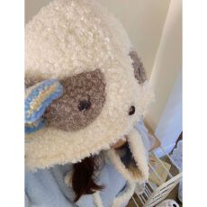 批发奶蓝卷毛狗<b class='q'>睡衣</b>女秋冬季新款珊瑚绒加厚甜美卡通睡袍睡裤套装外穿