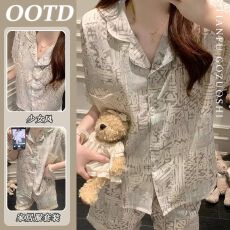 2026韩系流苏睡衣女夏季新款甜美短袖短裤家居服