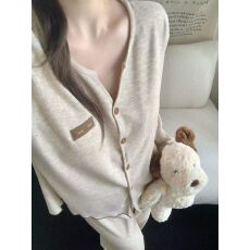 批发<b class='q'>小熊</b>长袖套装2026年春秋季新款睡衣女网红风韩版家居服