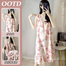 批发温柔气质吊带睡裙女士夏季新款<b class='q'>碎花</b>睡裙