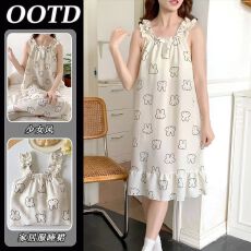 批发<b class='q'>卡通</b>兔头吊带睡裙女士夏季新款睡裙