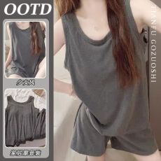 批发ins风卡通<b class='q'>睡衣</b>女<b class='q'>夏季</b>新款可爱学生宿舍吊带居家服套装