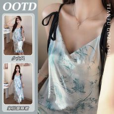 批发纯欲少女国风睡裙夏季女款<b class='q'>睡衣</b>新款外穿短袖家居服