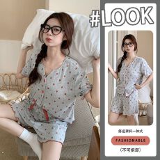 批发夏季睡衣<b class='q'>女士</b>莫代尔套装带胸垫可外出日韩风可爱家居服套装