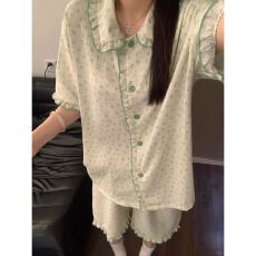 批发可爱蝴蝶结小兔睡衣女夏季天新款<b class='q'>短袖</b>短<b class='q'>裤</b>甜美少女家居服套<b class='q'>装</b>外穿