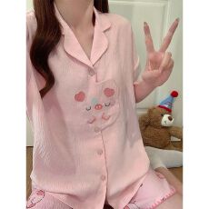 26年夏季新款短袖云朵棉可爱甜美风家居服两件套