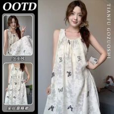 批发云朵棉】【带胸垫】带胸垫吊带背心睡裙女<b class='q'>夏</b>季2026新款睡衣<b class='q'>夏</b>天