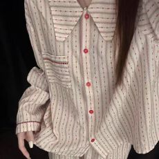批发云朵棉长袖睡衣女春秋可爱甜美卡通家居服套装