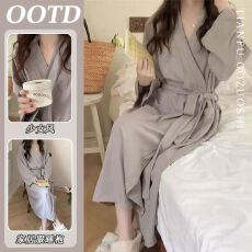 批发日式高级感睡衣女<b class='q'>春</b>秋2025年新款睡袍家居服浴袍