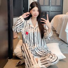 批发带胸垫<b class='q'>金丝</b>绒睡衣<b class='q'>女</b>秋冬季新款钻石绒时尚套装休闲可外穿家居服