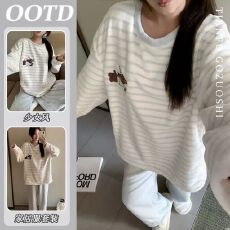 可爱卡通睡衣冬季女款2026新款加厚保暖家居服套装