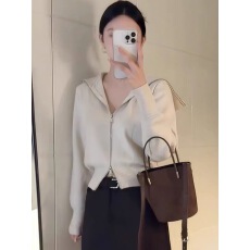 批发韩系早秋穿搭毛衣针织<b class='q'>开衫</b>外套女2025新款秋装女款<b class='q'>短款</b>针织衫上衣