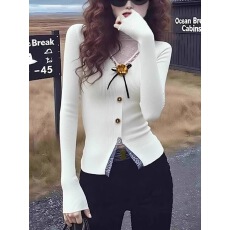 批发韩系立体花朵半高领长袖针织衫女秋冬高级感修身减龄<b class='q'>蕾丝</b>拼接<b class='q'>上衣</b>