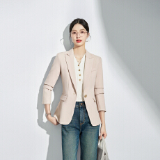 批发高级感气质西装<b class='q'>外套</b>女春秋2025新款职业正装知性<b class='q'>中长款</b>西服上衣