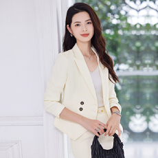 批发新款黑色简约西装套装女职业气质酒店前台接待<b class='q'>珠宝</b>店美容院工作服