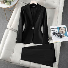 批发职业西装套装女2025新款春秋季<b class='q'>美容院</b>前台主持人正装工作制服套裙