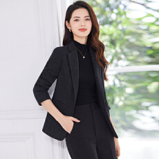 批发<b class='q'>新款</b>黑色简约西装套装女职业气质酒店前台接待<b class='q'>珠宝</b>店美容院工作服
