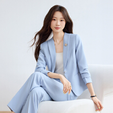 批发新款职业西装套装轻职风女秋长袖<b class='q'>女士</b>时尚正装气质正装西服温婉风
